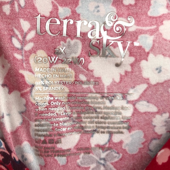 Pants & Jumpsuits | 2x Plus Terra Sky Floral Leggings Buttery Soft